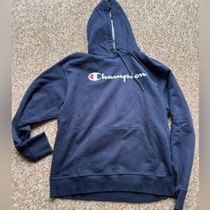 Men's Champion Hoodie size large blue